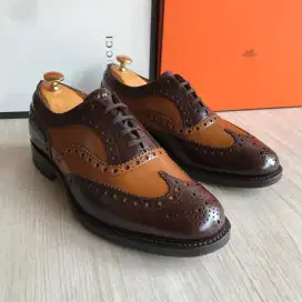 Church Original Men’s Brown Burwood Leather Work Brogues England 41