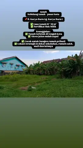 Sebidang tanah ,tanah Pontianak Kalbar