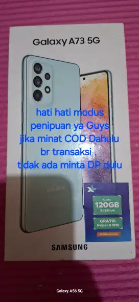 Samsung A73 5g awesome mint (tosca) .8/256 bekas GRS SEIN