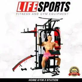 Alat gym 3sisi plus sansak &sarung tangan tinju
