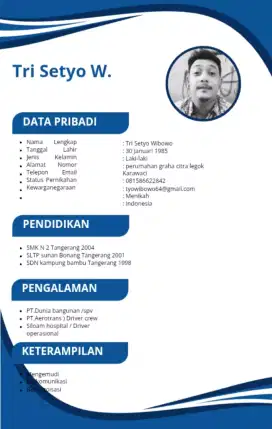 cari kerja supir pribadi atau perusahaan