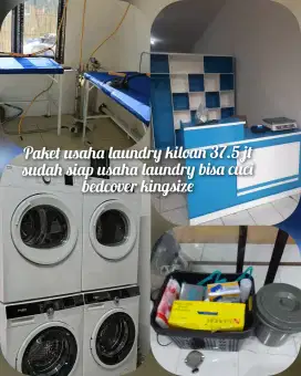 Paket laundry kiloan 2 set mesin