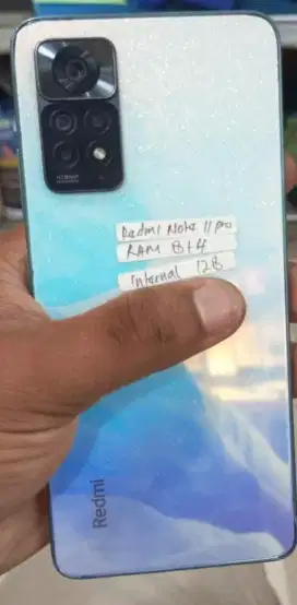 Redmi note 11 pro ram 8+4/128 batangan siap pakai
