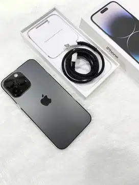 Iphone 14 pro max 256gb space black, resmi (inter original beacukai)