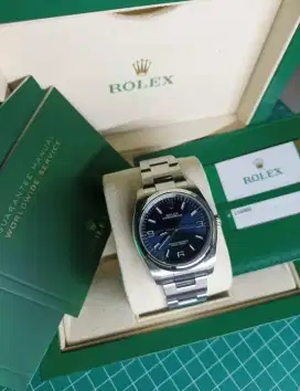 Tangan pertama Rolex oyster perpetual 36 2019 blue explorer dial