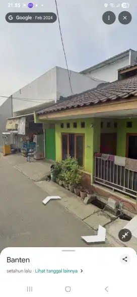 JUAL RUMAH pinggir jalan utama 75m shm lengkap TEPI ASPAL jalan lewat