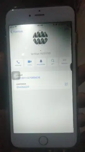 Iphone 6 plus 16gb, batangan/hp aja ada minus
