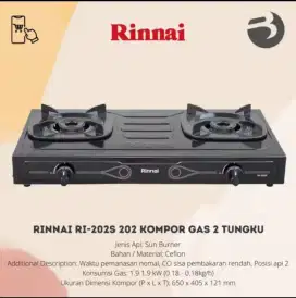 Kompor gas RI-202S masih segel
