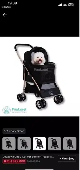 DOUPAWZ STROLLER ANJING/ KUCING