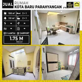 1,75 M nego Dijual Rumah 2 lantai kota baru parahyangan KBP lt 108/110