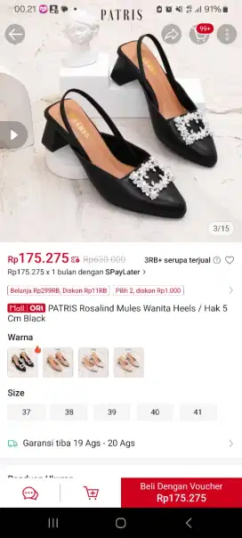Sepatu heels patris