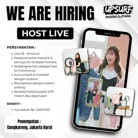 Lowongan Kerja Host Livestream