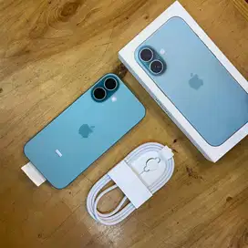 iPhone 16 128GB Teal Super Mulus Like new Garansi iBox april 2026