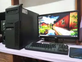 Pc gaming dan design / intel core i5 + ram 8gb + monitor 19inch lenovo
