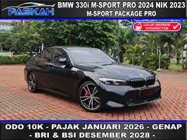 PAJAK=2026 Bunga=4,5% GENAP Odo=10k BMW 330i M-SPORT PRO 2024 NIK 2023