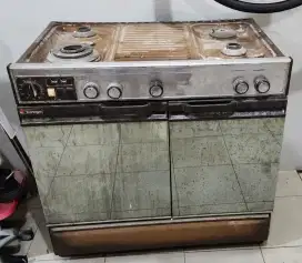 Kompor gas freestanding TECNOGAS kondisi seadanya