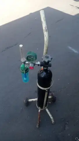 Tabung Oksigen + Regulator Ukuran Kecil