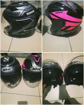 JUAL 2 HELM NHK DOUBLE VISOR 500RB