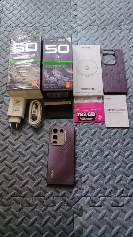 Infinix note pro 50 4G ram 8/256  GB fullset