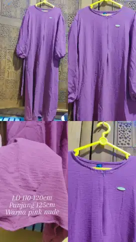 Gamis warna nude