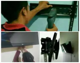 Braket +pasang atau pasang saja jika sudah ada bracket breket led tv