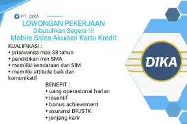 Mobile sales akuisisi kartu kredit