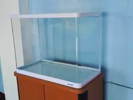 Aquarium BAHARI kaca lengkung 60x30x45 optic clear glass