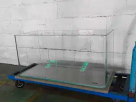 aquarium kaca bending melengkung nisso bahari Optic Clear glass 10mm