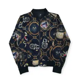 Jaket bomber Slik Printed Versace Classic Authentic