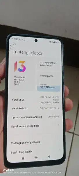 Redmi not. 10s.  Nfc. 6+1/64. Mnus bcdor kya di fto sma retak sehelai