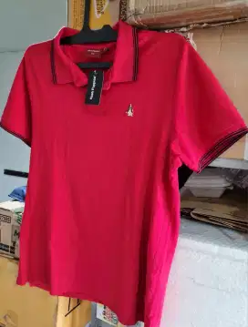 Polo Hush Puppies Leap 3 Red slim size L BNWT (BARU) fulltag jual rigi
