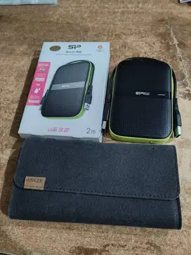 Hardisk External Silicon Power Armor A60 2TB Fullset Second Like New