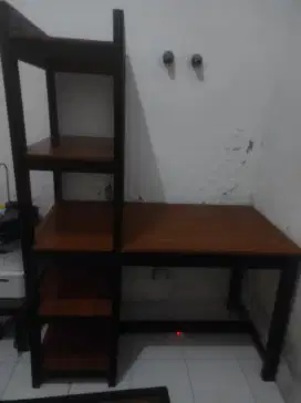 Meja Kerja Komputer Rak Buku