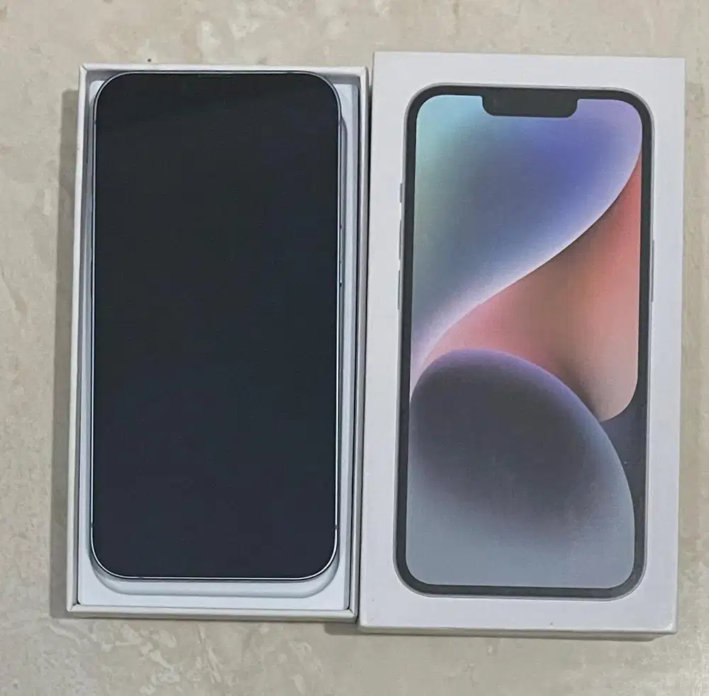 Iphone 14 128 gb, BeaCukai, fullset bukan inter garansi imei selamanya