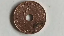 Uang Hindia-Belanda 1 cent tabun 1937