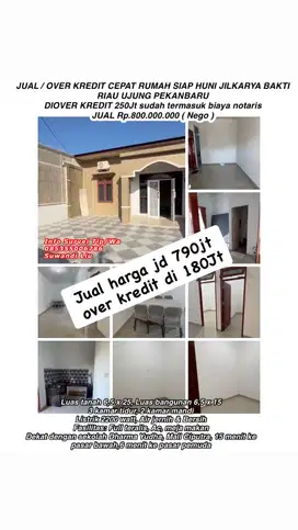 Dijual/over kredit cepat rumah siap huni jln.karya bakti