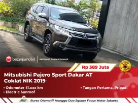[ LOW KM ] Mitsubishi Pajero Sport Dakar Sunroof AT Coklat 2019/2020