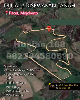 JUAL SEWA Tanah Villa Vila Pacet Mojokerto Tretes Trawas Tempat Wisata