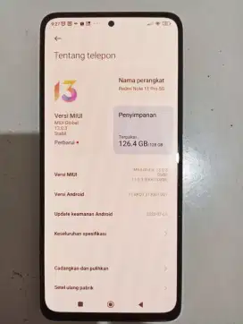 Dijual Xiaomi Redmi Note 11 pro 5G