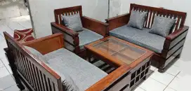 Kursi Jati Minimalis Grey