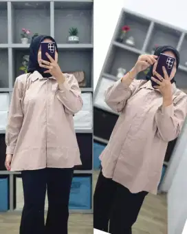 FASHION KEMEJA POLOS KATUN