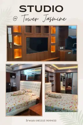 Studio Furnish Lantai Rendah Apartemen Bassura City Jakarta Free IPL