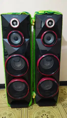 Speaker aktif karaoke politron type pas 8c28 lengkap