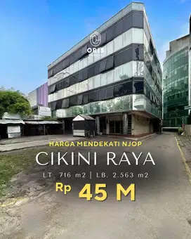 Harga Mendekati NJOP Gedung 4 Lantai Strategis di Cikini Jakarta Pusat
