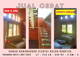 Rumah 3 Lantai Luas 310 Dalam Komplek Rawamangun