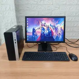 Fullset Komputer HP ProDesk 400 G4 SFF Core i5 Gen 7 RAM 8GB SSD 256GB