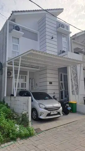 Rumah Syariah Tanpa Bank Depok 2 Lantai SHM IMBReady Dekat Stasiun Tol