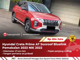[ WARRANTY ] Hyundai Creta Prime AT Merah Sunroof NIK 2022/2023