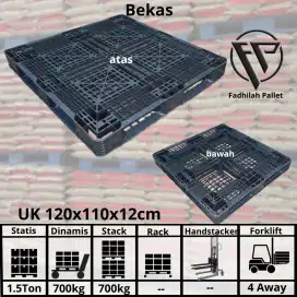 Palet plastik bekas harga terjangkau, pallet plastik