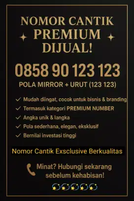 Perdana Cantik Exsclusive Premium Number Indosat limited edition 123